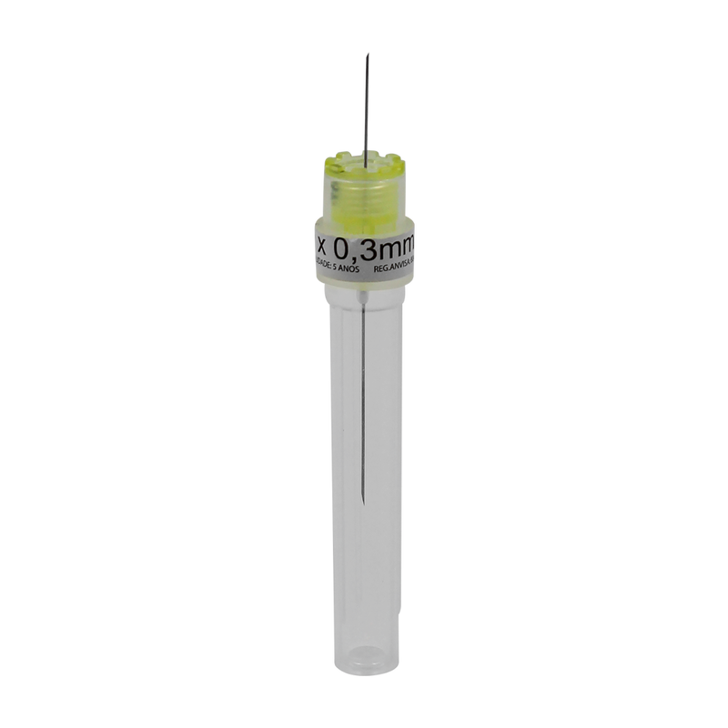 Agulha Gengival Média 30G (25mm X 0,3mm)- Caixa com 100 un.