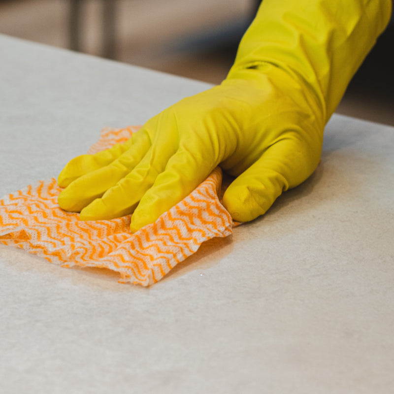 Luva Multiuso de Látex Amarela para Limpeza (MBlife) - Par