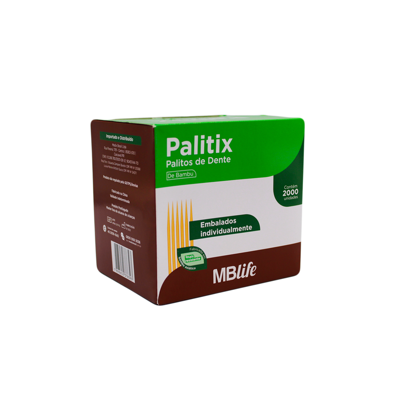 Palitix Palitos de Dente de Bambu - 2000 un.