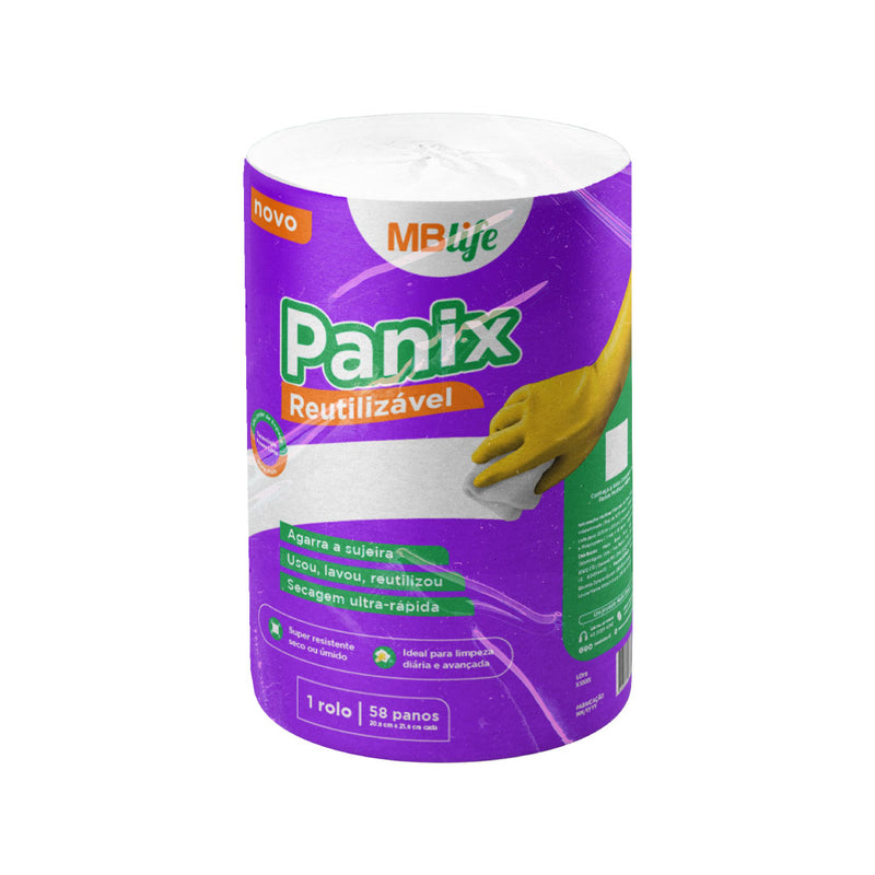 Pano Reutilizável Panix MBlife - 58 panos